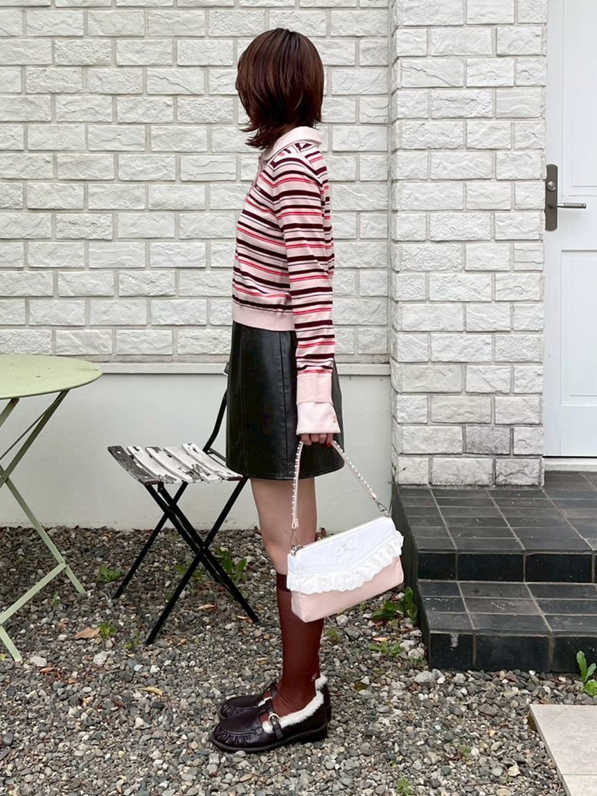 LILY BROWN「[L.B CANDY STOCK] レースショルダーバッグ」|ショルダー・メッセンジャー|