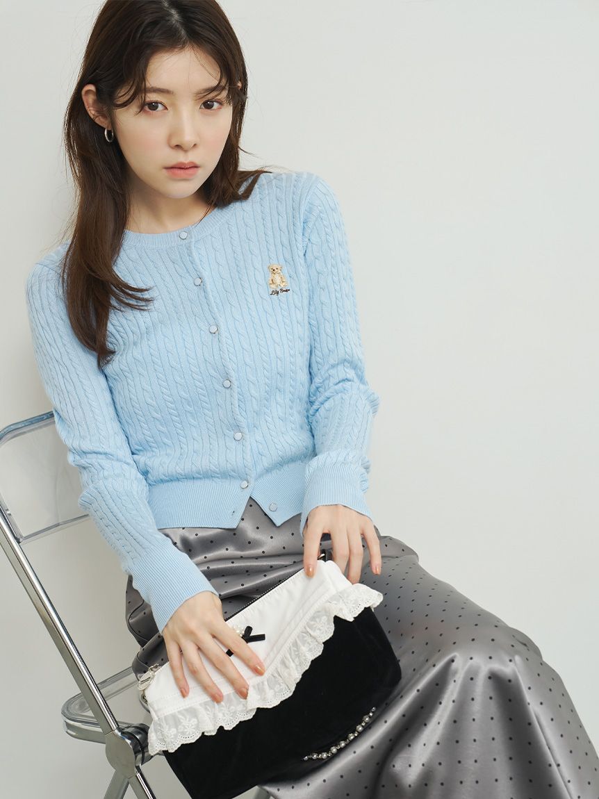 LILY BROWN「[L.B CANDY STOCK] レースショルダーバッグ」|ショルダー・メッセンジャー|