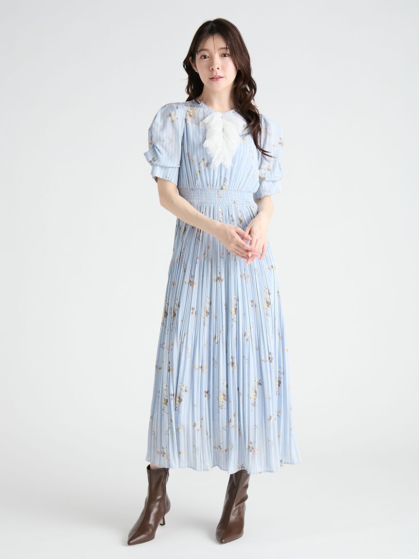 CELFORD「フローラルヨークレースワンピース」|ワンピース|