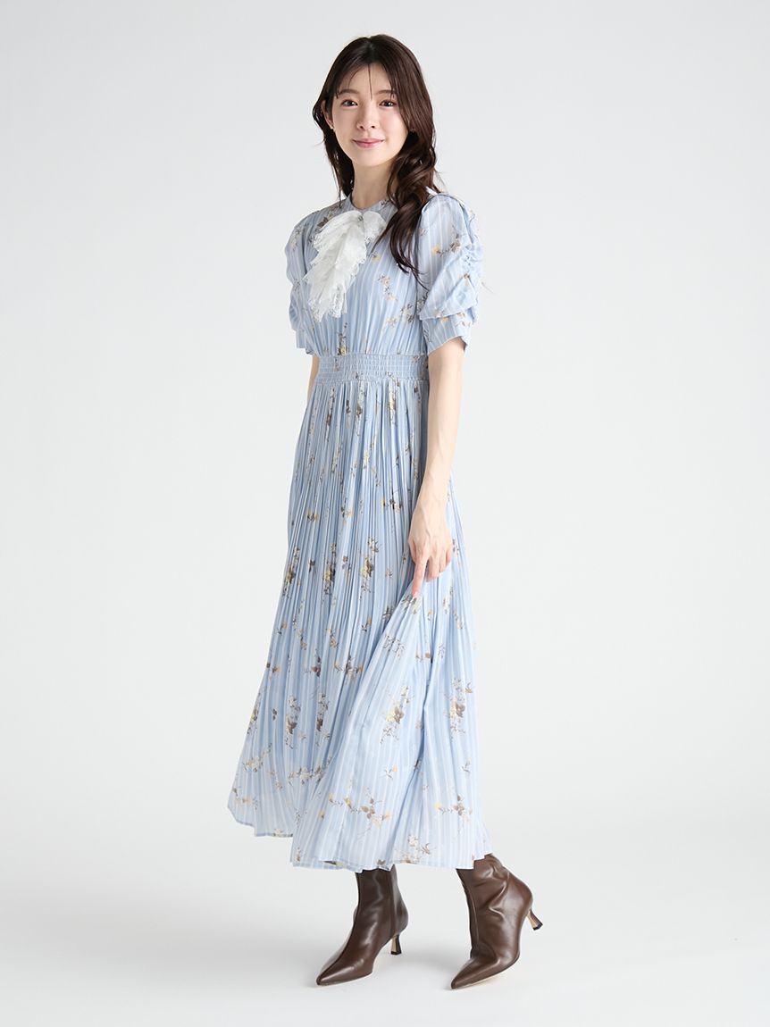 CELFORD「フローラルヨークレースワンピース」|ワンピース|