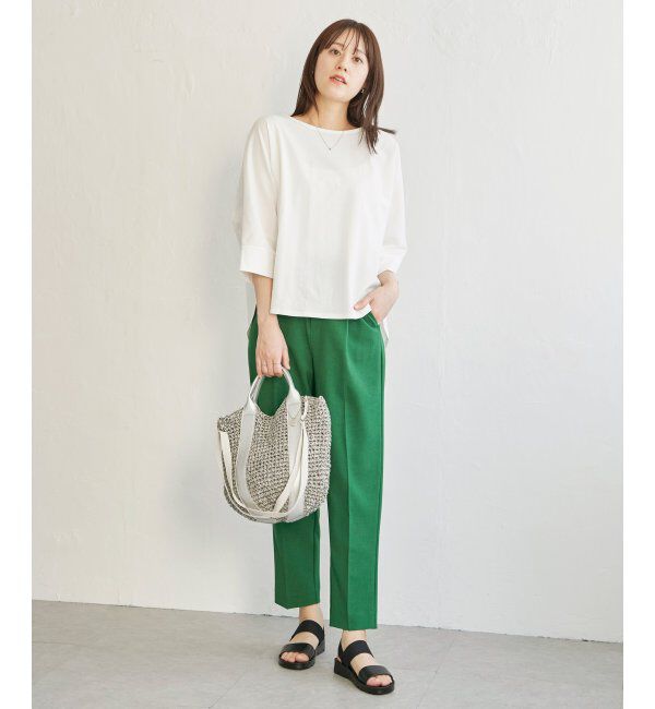 ikka「リネンライクテーパードパンツ」|その他|