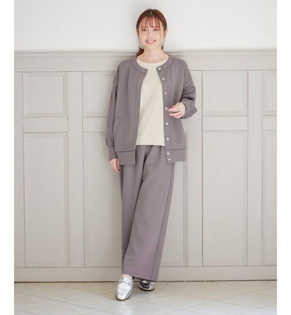 ikka「【洗濯機で洗える】GOKU楽ダンボールワイドパンツ」|その他|