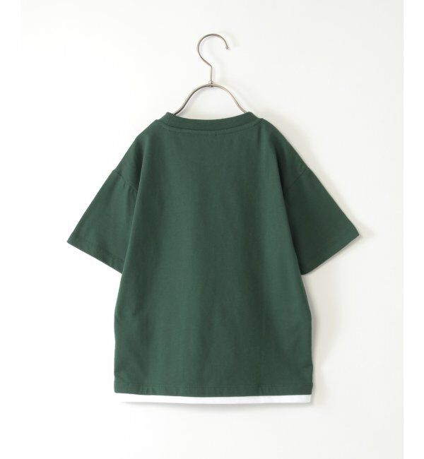 ikka kids「【親子おそろい】メガネポケ裾レイヤーTシャツ（120~160cm）」|Tシャツ・カットソー|