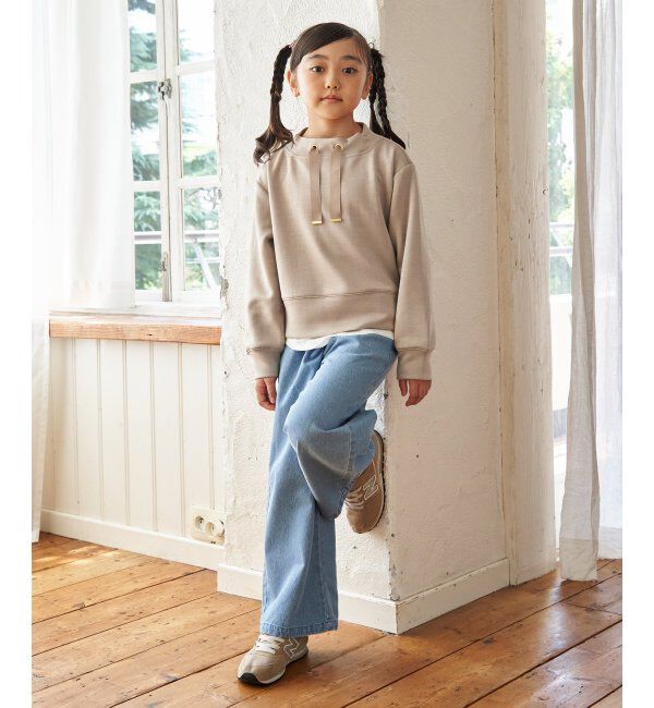 ikka kids「レースアップワイドパンツ（120~160cm）」|その他|