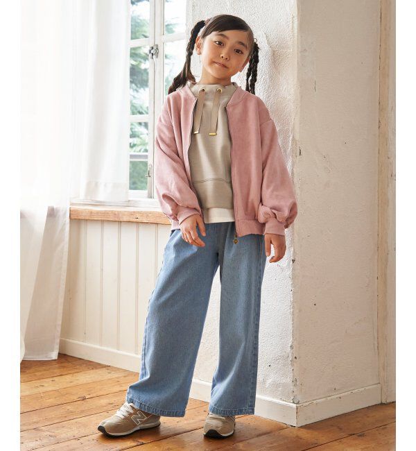ikka kids「レースアップワイドパンツ（120~160cm）」|その他|