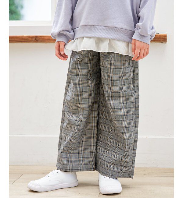 ikka kids「レースアップワイドパンツ（120~160cm）」|その他|