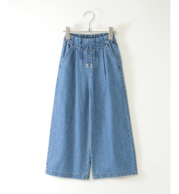 ikka kids「レースアップワイドパンツ（120~160cm）」|その他|