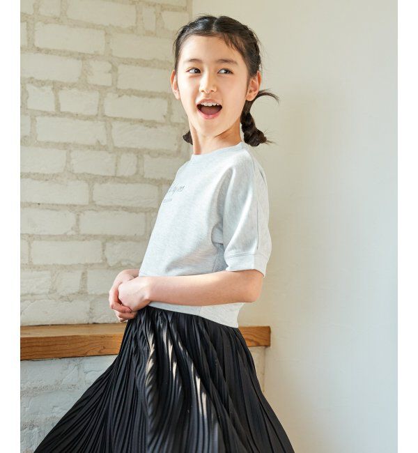ikka kids「【親子コーデ】ラメ混ドルマンプリーツスカートワンピース（120~160cm）」|スカート|