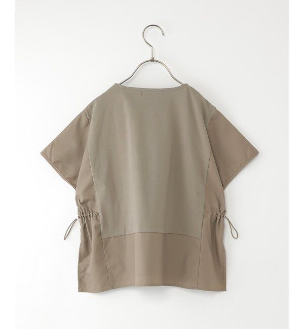 ikka kids「【親子コーデ】冷感ドロスト切替プルオーバー（130~160cm）」|Tシャツ・カットソー|