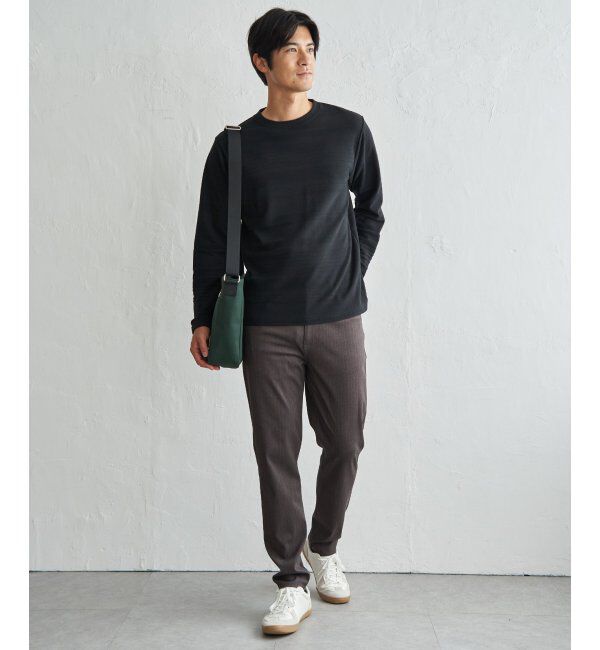 IKKA LOUNGE「ランダムリップルボーダーロンT」|Tシャツ・カットソー|