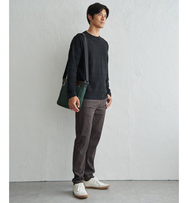 IKKA LOUNGE「ランダムリップルボーダーロンT」|Tシャツ・カットソー|