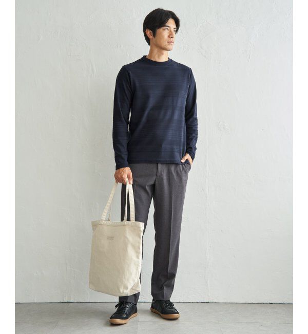 IKKA LOUNGE「ランダムリップルボーダーロンT」|Tシャツ・カットソー|