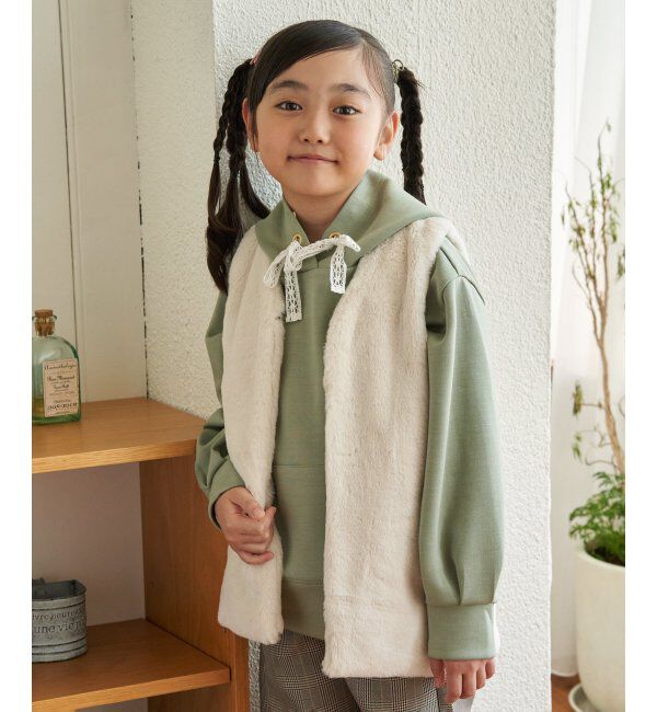 ikka kids「フェイクファーベスト（120~160cm）」|その他|