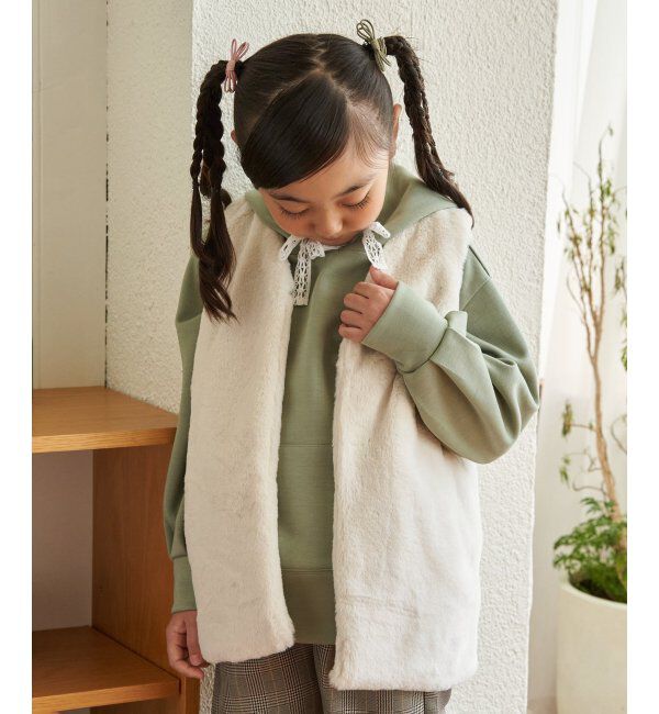 ikka kids「フェイクファーベスト（120~160cm）」|その他|