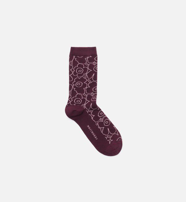 Marimekko「Linjaus Piirto Unikko ソックス」|ソックス|
