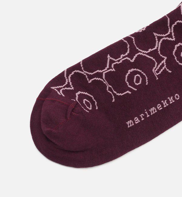 Marimekko「Linjaus Piirto Unikko ソックス」|ソックス|