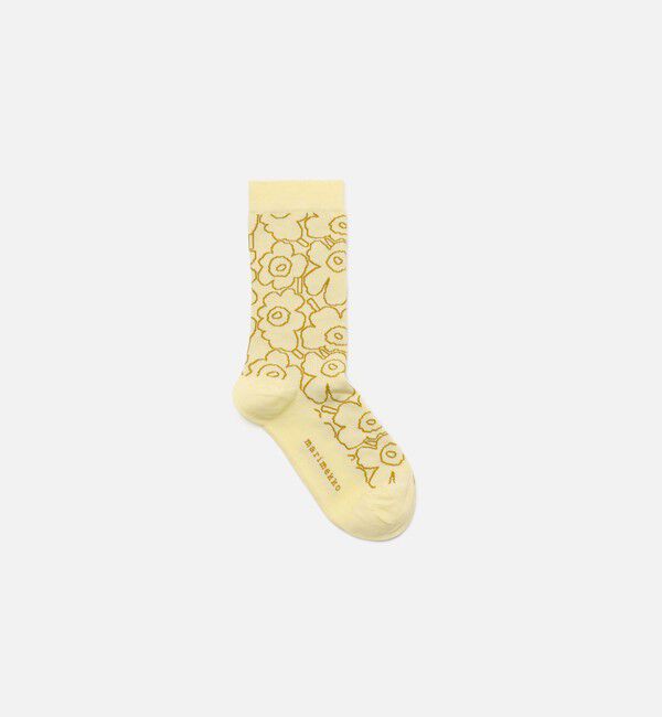 Marimekko「Linjaus Piirto Unikko ソックス」|ソックス|