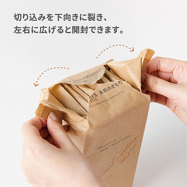  「エリス 素肌のきもち ナチュラルシリーズ 羽つき 21cm 多い昼～ふつうの日用 (22枚)」|その他|