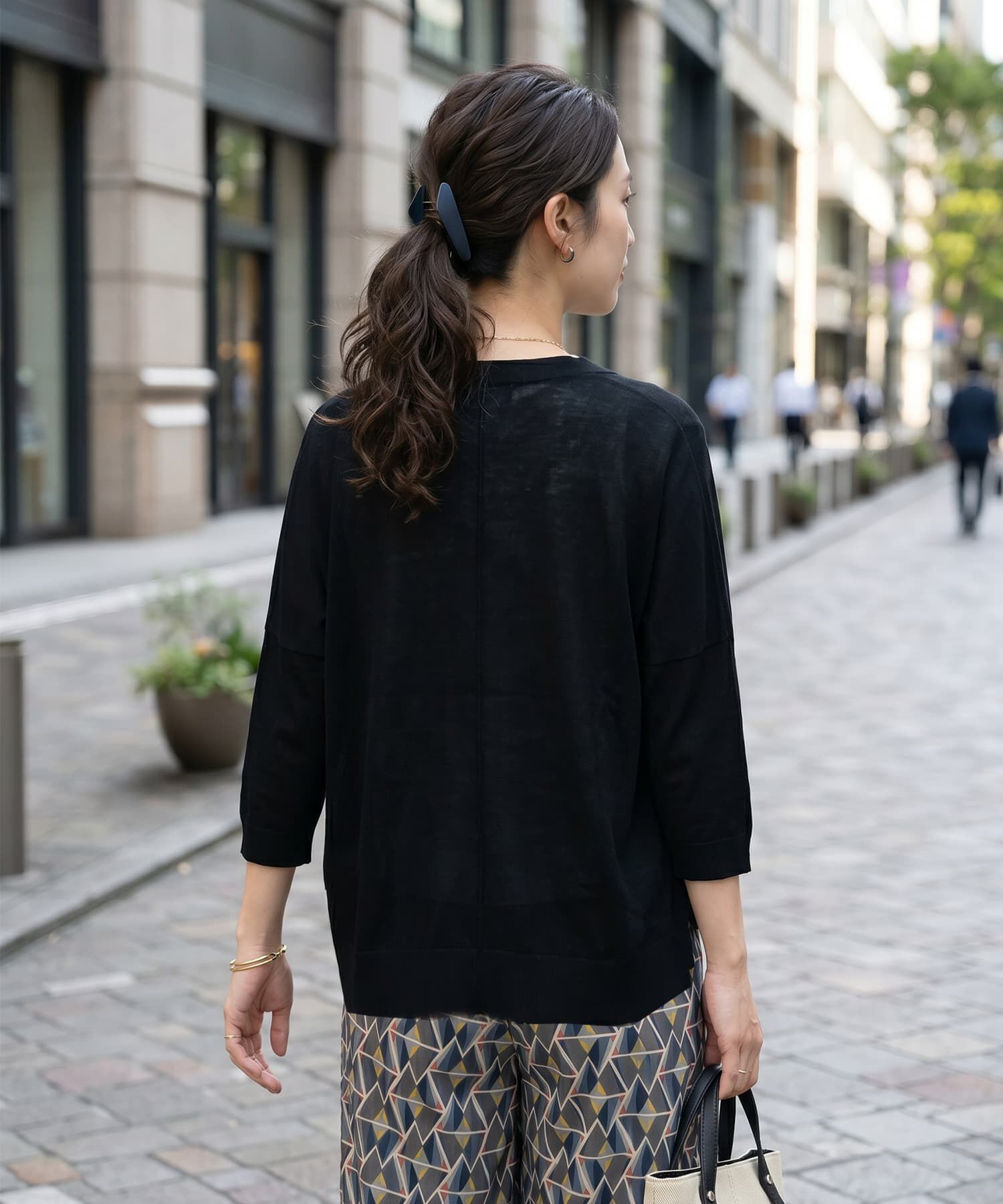 STYLE DELI「【LUXE】２ボタンゆったり７分袖カーディガンB」|カーディガン|
