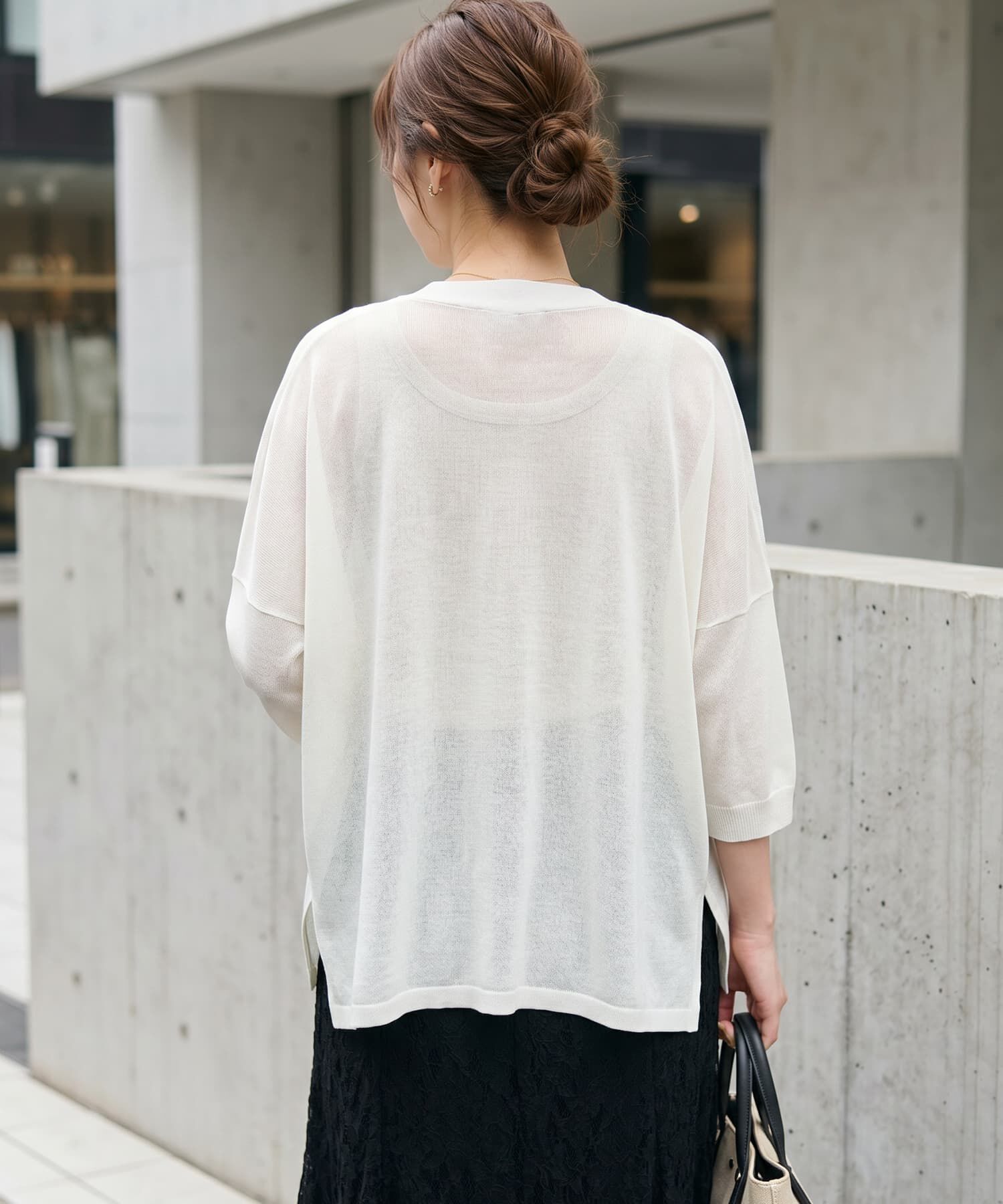 STYLE DELI「【LUXE】２ボタンゆったり７分袖カーディガンB」|カーディガン|