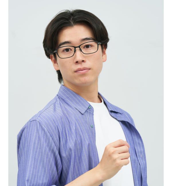  「【WEB限定】MADE IN JAPAN (メイドインジャパン) ウェリントン型 メガネ | チタン 軽量 レンズ交換券付」|メガネ|