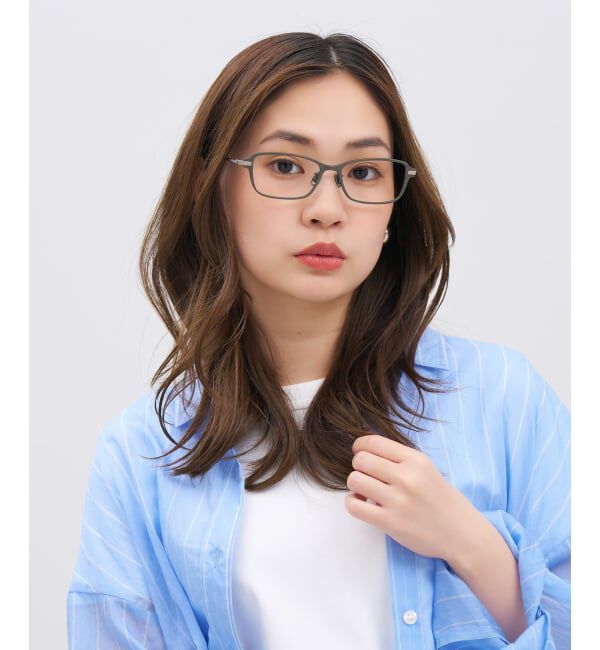  「【WEB限定】MADE IN JAPAN (メイドインジャパン) ウェリントン型 メガネ | チタン 軽量 レンズ交換券付」|メガネ|