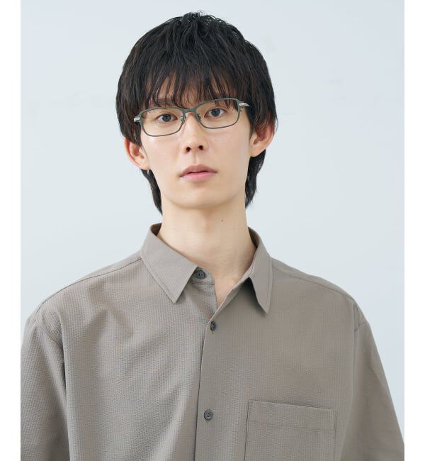  「【WEB限定】MADE IN JAPAN (メイドインジャパン) ウェリントン型 メガネ | チタン 軽量 レンズ交換券付」|メガネ|