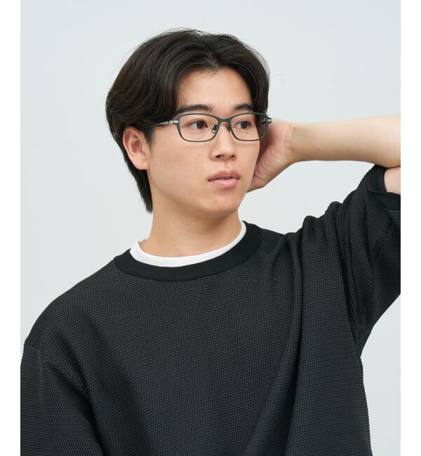  「【WEB限定】MADE IN JAPAN (メイドインジャパン) ウェリントン型 メガネ | チタン 軽量 レンズ交換券付」|メガネ|