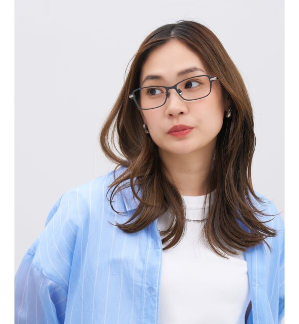  「【WEB限定】MADE IN JAPAN (メイドインジャパン) ウェリントン型 メガネ | チタン 軽量 レンズ交換券付」|メガネ|