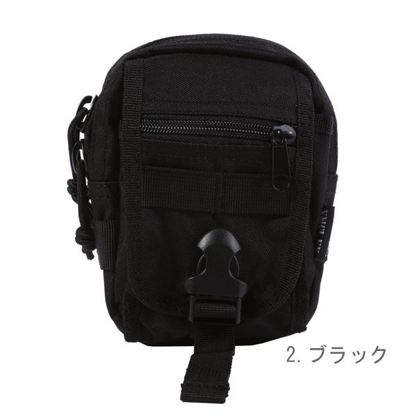 BACKYARD FAMILY「★MOLLE対応で装着自在!防水布多機能ビガーポーチ★ B96 スマフォ ベルト通し 定番」|ショルダー・メッセンジャー|