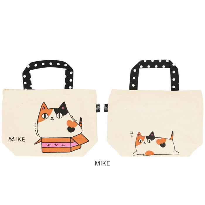 BACKYARD FAMILY「ミニトートバッグ キャンバス 通販 猫 猫3兄弟 小さめ ミニ 小 かわいい 布 レディース」|トートバッグ|