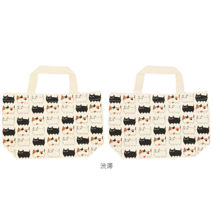 BACKYARD FAMILY「ミニトートバッグ キャンバス 通販 猫 猫3兄弟 小さめ ミニ 小 かわいい 布 レディース」|トートバッグ|