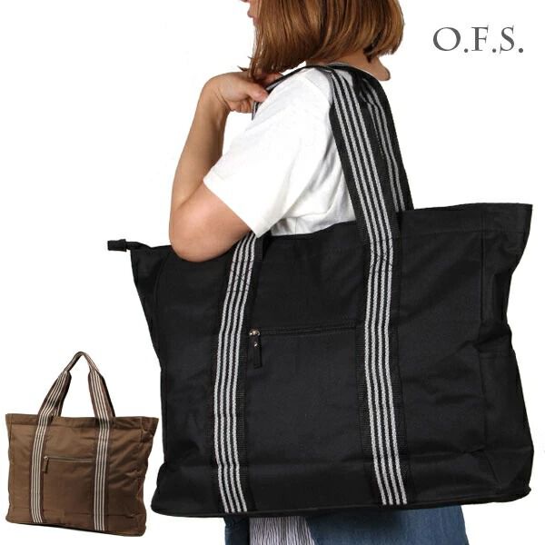 BACKYARD FAMILY「トートバッグ OFS 旅行 肩掛け 定番 ショルダートート ファスナー付き サブバッグ 多機能」|トートバッグ|