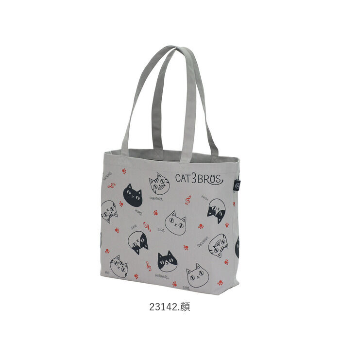 BACKYARD FAMILY「トートバッグ キャンバス a4 横 通販 猫3兄弟 レディース おしゃれ かわいい ネコ」|トートバッグ|