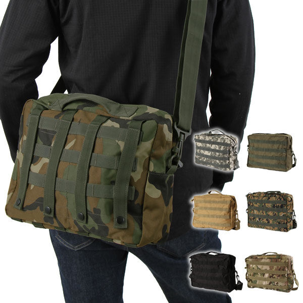 BACKYARD FAMILY「MOLLE ショルダーバッグ ボストンバッグ 旅行 定番 迷彩 ミリタリー 革 ショルダーバック」|ショルダー・メッセンジャー|