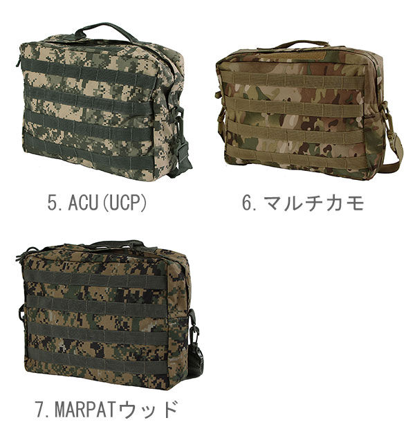 BACKYARD FAMILY「MOLLE ショルダーバッグ ボストンバッグ 旅行 定番 迷彩 ミリタリー 革 ショルダーバック」|ショルダー・メッセンジャー|