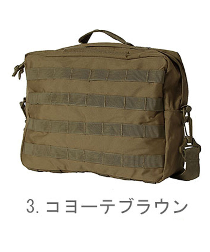 BACKYARD FAMILY「MOLLE ショルダーバッグ ボストンバッグ 旅行 定番 迷彩 ミリタリー 革 ショルダーバック」|ショルダー・メッセンジャー|ブラウン1
