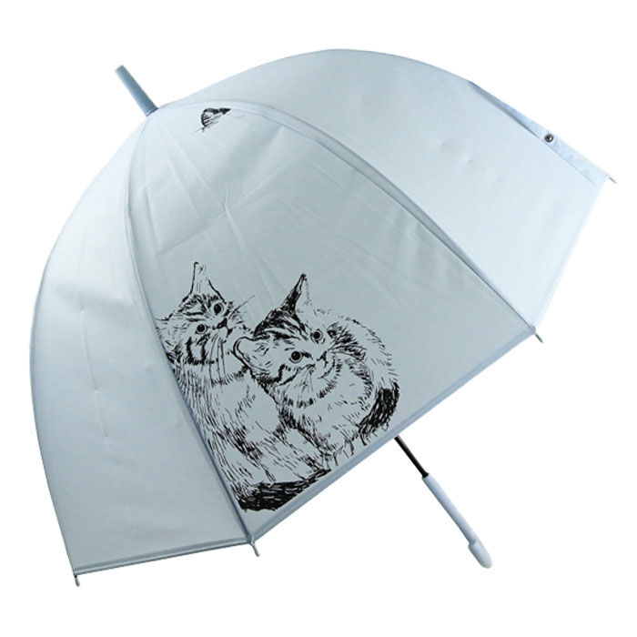 BACKYARD FAMILY「ビニール傘 65cm 通販 ドーム型 傘 長傘 雨傘 かさ レディース 大きめ おしゃれ 手開き」|傘|
