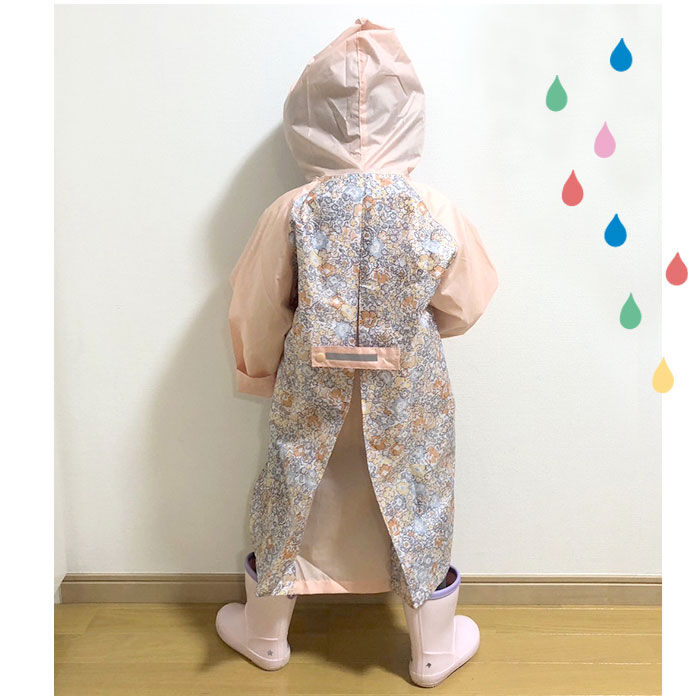 BACKYARD FAMILY「レインコート キッズ オシャレ ランドセル対応 通販 女の子 レイン コート 子供 子ども」|レインコート|