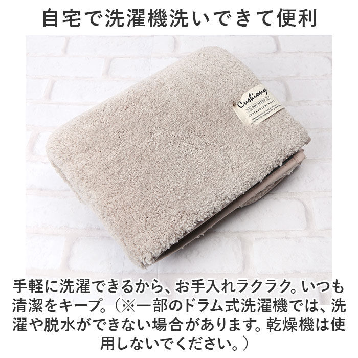 BACKYARD FAMILY「トイレマット おしゃれ 通販 40x50cm クッショニー2 洗える マット ミニ 小さめ」|トイレタリー・ランドリーグッズ|