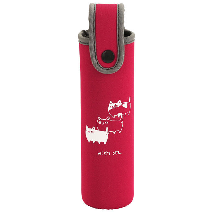 BACKYARD FAMILY「ボトルホルダー 200ml 通販 水筒カバー ボトルカバー 猫3兄弟 猫 三兄弟 専用ホルダー」|食器・キッチングッズ|