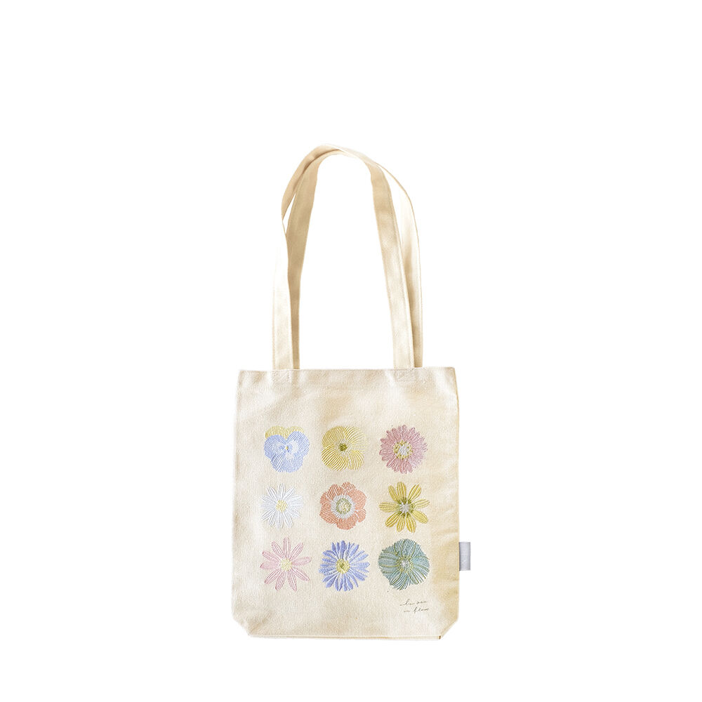 BACKYARD FAMILY「トートバッグ キャンバス 通販 ito& 刺繍 トート 小 トートバック 縦型 A4 肩掛け」|トートバッグ|ホワイト6