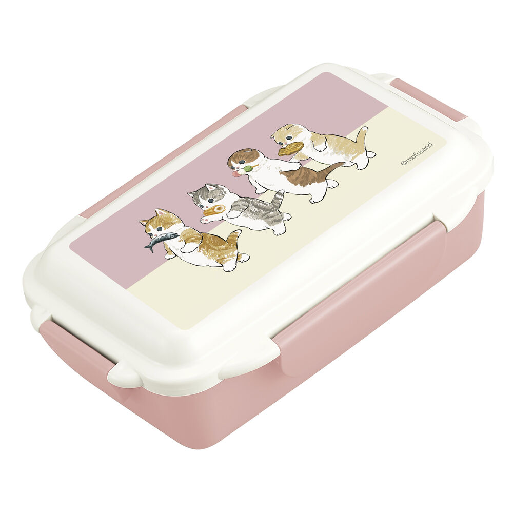 BACKYARD FAMILY「モフサンド にゃん グッズ 通販 mofusand 弁当箱 ドーム型 お弁当箱 一段」|食器・キッチングッズ|ピンク1