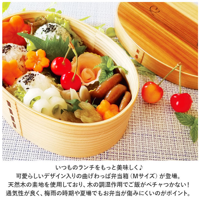 BACKYARD FAMILY「弁当箱 曲げわっぱ M 通販 曲げわっぱ弁当箱 約 600ml まげわっぱ お弁当箱 Design」|食器・キッチングッズ|