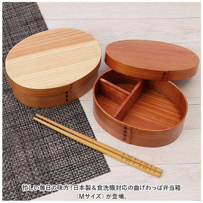 BACKYARD FAMILY「弁当箱 曲げわっぱ M 食洗機対応 通販 曲げわっぱ弁当箱 約 600ml まげわっぱ お弁当箱」|食器・キッチングッズ|