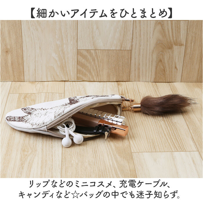 BACKYARD FAMILY「猫 グッズ ポーチ 通販 ねこ ネコ メイクポーチ 化粧ポーチ ガジェットポーチ ペンケース」|ポーチ|