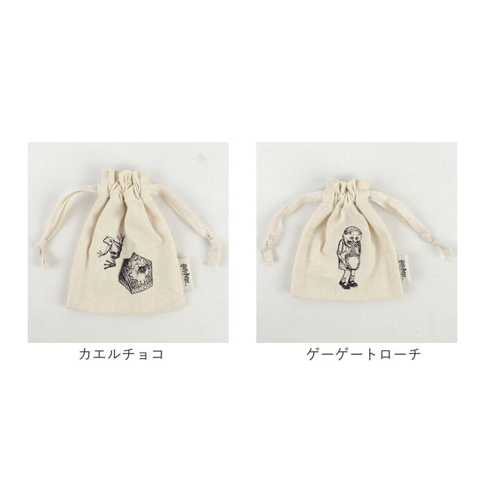 BACKYARD FAMILY「巾着ポーチ 通販 FLAPPER ハリーポッター 手描きモチーフ 16&times;13.5cm 巾着袋 巾着」|その他|