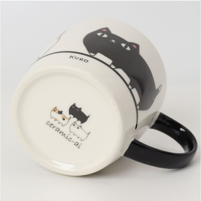 BACKYARD FAMILY「にゃん屋 猫3兄弟 マグカップ 通販 日本製 マグ カップ コップ 猫 3兄弟 キャラクター ねこ」|グラス・マグカップ|