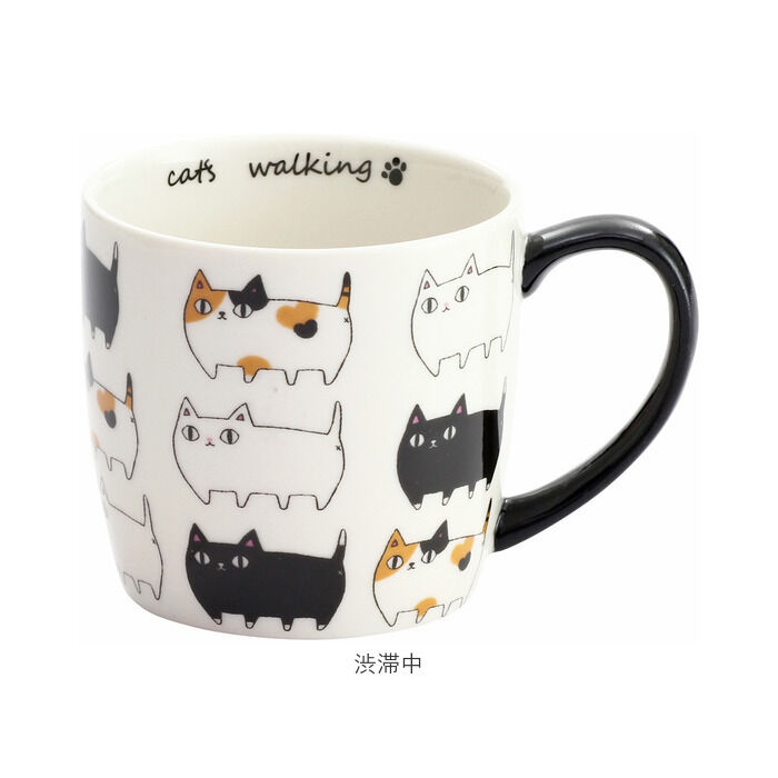BACKYARD FAMILY「にゃん屋 猫3兄弟 マグカップ 通販 日本製 マグ カップ コップ 猫 3兄弟 キャラクター ねこ」|グラス・マグカップ|