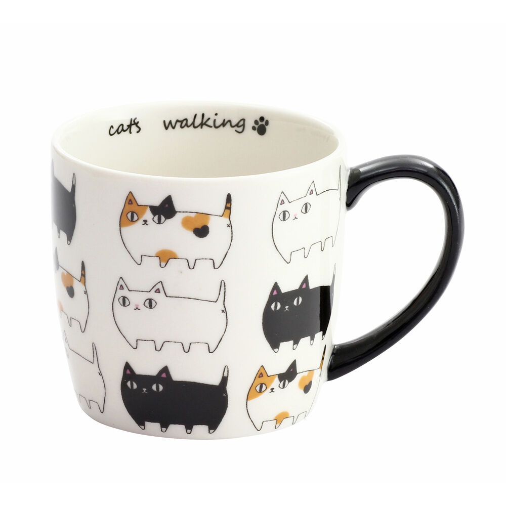 BACKYARD FAMILY「にゃん屋 猫3兄弟 マグカップ 通販 日本製 マグ カップ コップ 猫 3兄弟 キャラクター ねこ」|グラス・マグカップ|ホワイト2